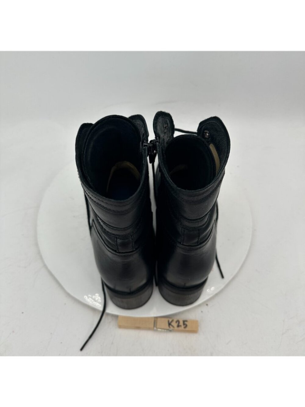 Wolky Women Size EU 41 US 9.5 Black Leather Lace Up Side Zip Ankle Boot - Picture 9 of 12